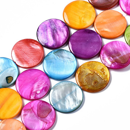 Natural Freshwater Shell Beads Strands SHEL-Q024-005-1