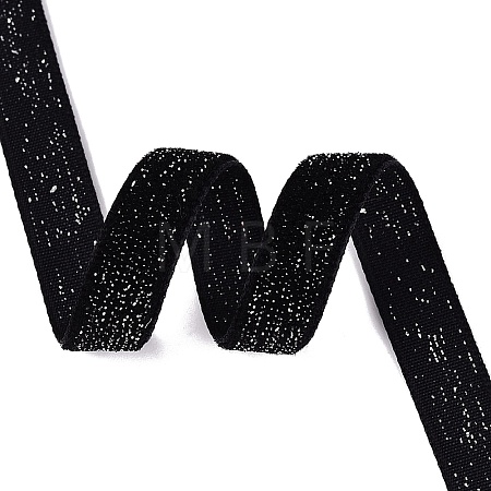 Glitter Sparkle Single Face Velvet Ribbon SRIB-Q023-01A-15-1