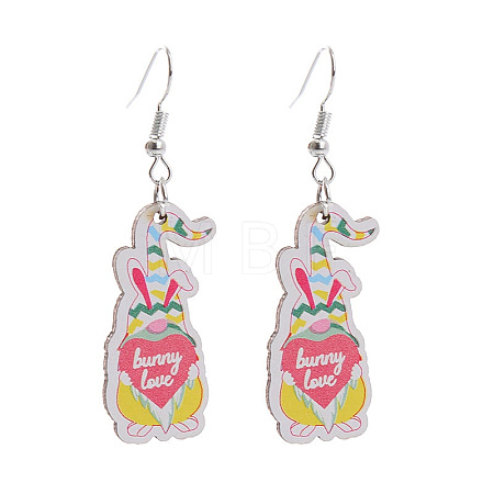 Easter Acrylic Dangle Earrings FS-WG15F89-11-1