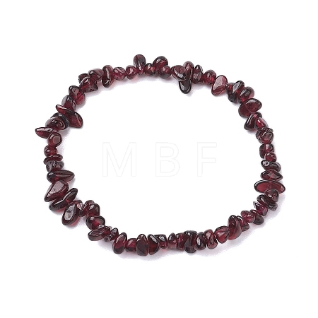 Natural Garnet Beads Kids Bracelets BJEW-JB10611-02-1