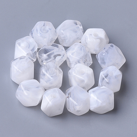 Acrylic Beads OACR-T007-09G-1