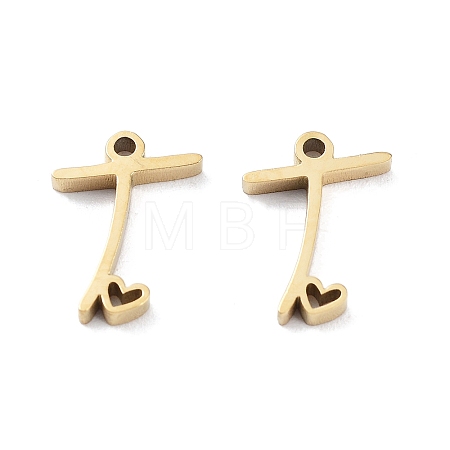 304 Stainless Steel Charms STAS-M327-02G-T-1