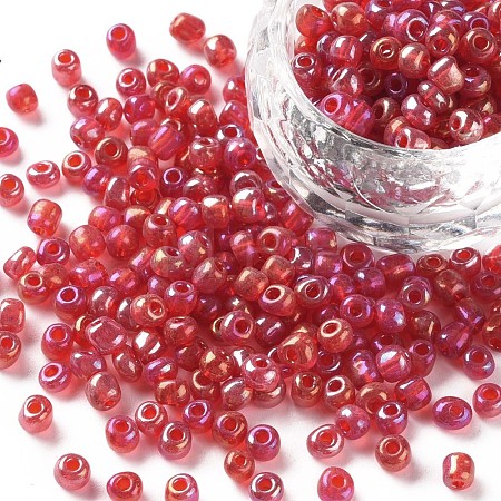 Round Glass Seed Beads SEED-A007-4mm-165-1