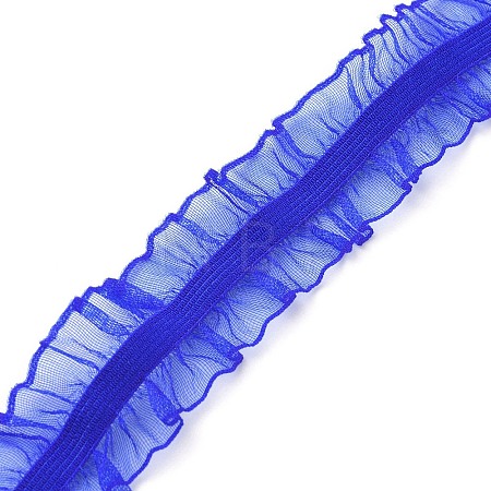 Chinlon Elastic Pleated Lace Trim EW-WH0013-39D-1
