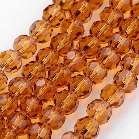 Transparent Glass Bead Strands GLAA-G013-6mm-65-1