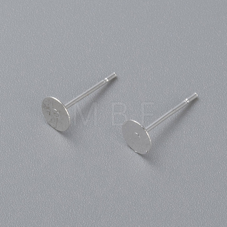304 Stainless Steel Stud Earring Findings STAS-H436-24S-5mm-1
