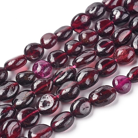 Natural Garnet Beads Strands G-L478-52-1