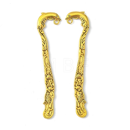 Zinc Alloy Bookmarks PALLOY-16-AG-LF-1