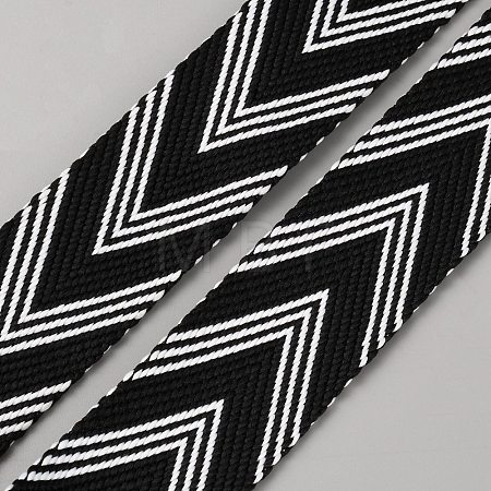 Ethnic Style Polyester Jacquard Arrow Ribbon OCOR-WH0078-192B-1