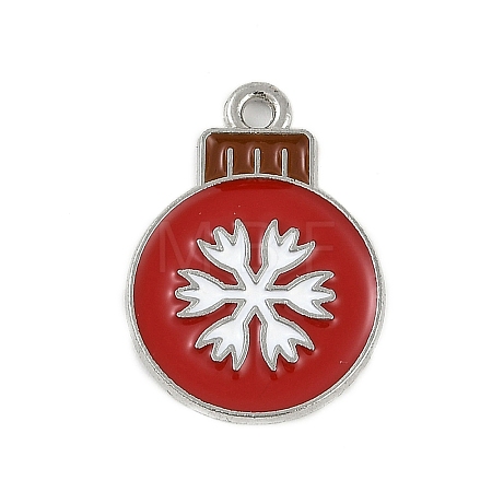 Christmas Theme Alloy Enamel Pendants ENAM-Z020-02I-1