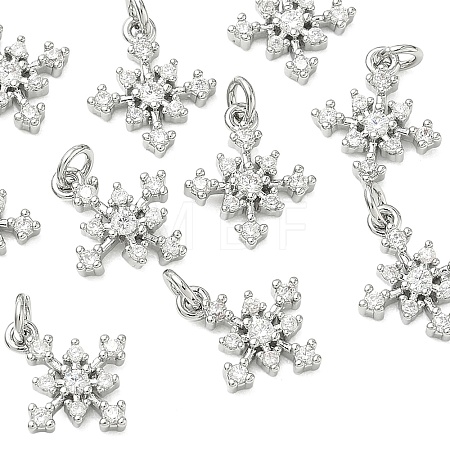 SHEGRACE Brass Micro Pave Cubic Zirconia Pendants XGRQ3D201-487P-1