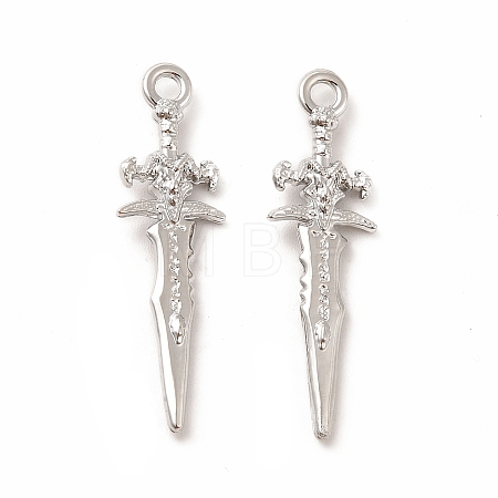 Rack Plating Alloy Pendants PALLOY-E025-22P-1