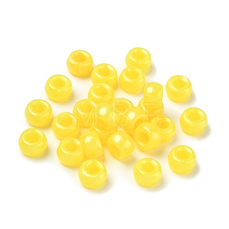 Pearlized Plastic Beads KY-T025-01-D09-1