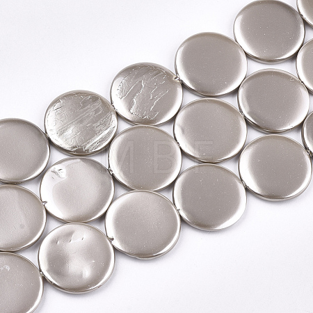 Shell Pearl Beads Strands SSHEL-T007-22B-1