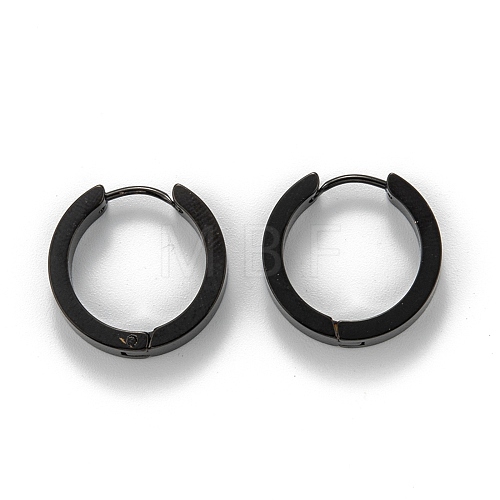 304 Stainless Steel Huggie Hoop Earrings EJEW-O087-09G-EB-1