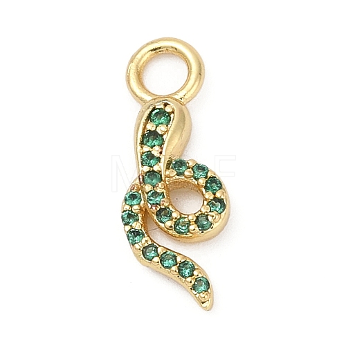 Brass Micro Pave Cubic Zirconia Pendants KK-G526-12G-02-1