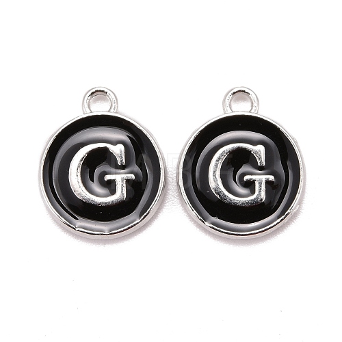 Platinum Plated Alloy Charms ENAM-S118-02G-P-1