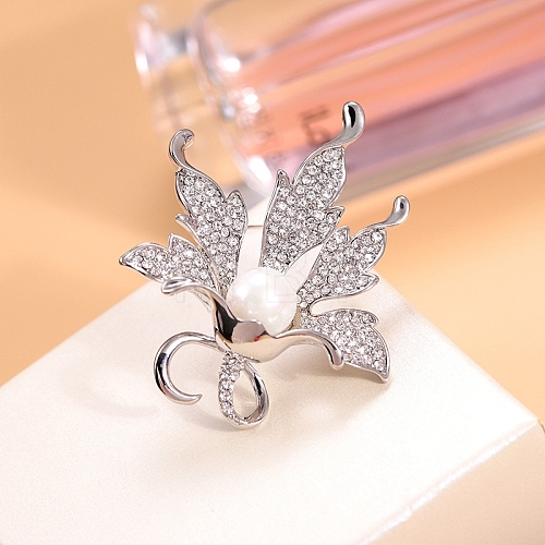 Alloy Rhinestone Brooch for Backpack Clothes PW-WG34212-02-1