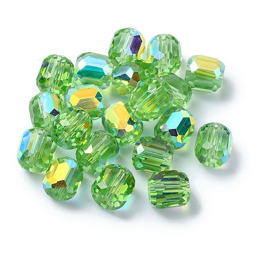 AB Color Plated Glass Beads GLAA-F108-12B-09-1