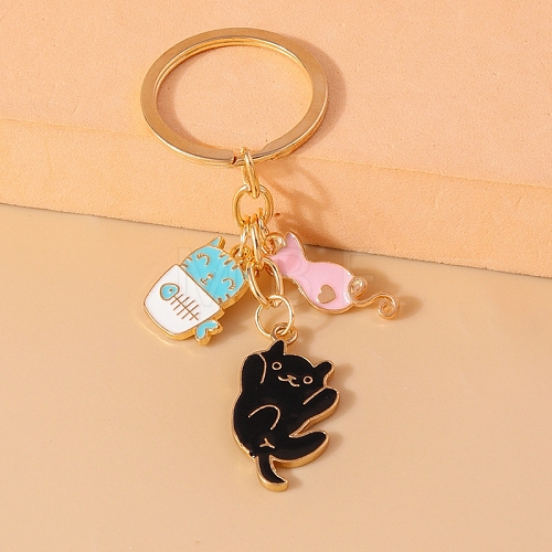 Alloy and Enamel Keychains PW-WG142B1-03-1