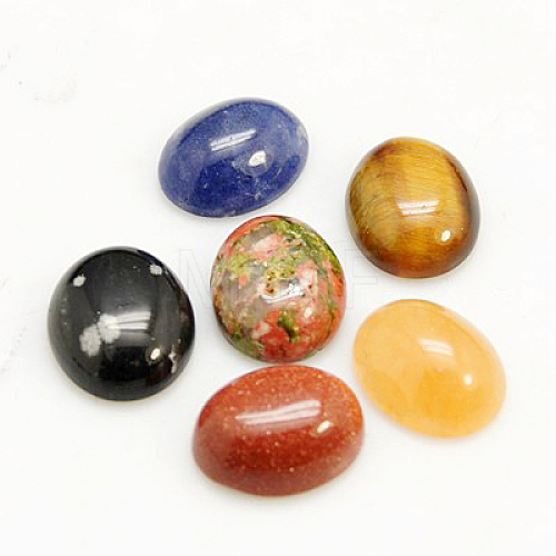 Gemstone Cabochons G-H1596-10x8x4mm-M-1