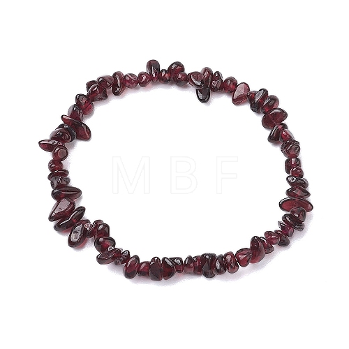 Natural Garnet Beads Kids Bracelets BJEW-JB10611-02-1