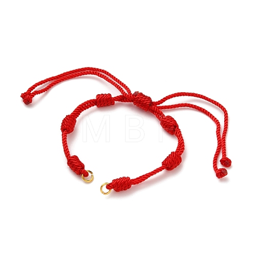 Adjustable Braided Nylon Cord Bracelet Making AJEW-JB00758-03-1