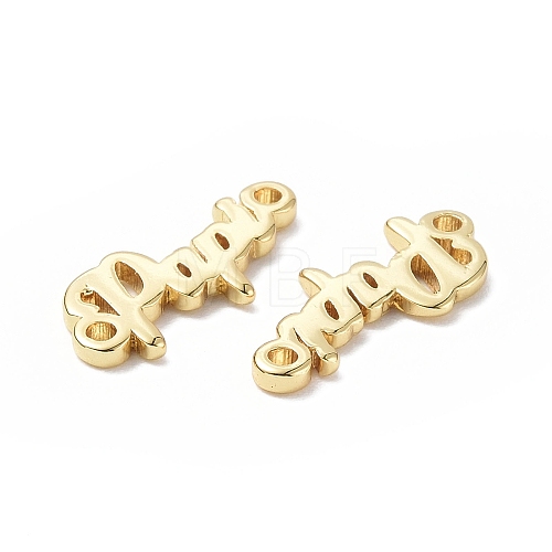 Eco-Friendly Rack Plating Brass Connector Charms KK-F845-06G-1