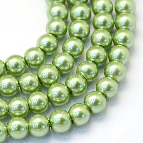 Baking Painted Glass Pearl Bead Strands HY-Q003-3mm-26-1