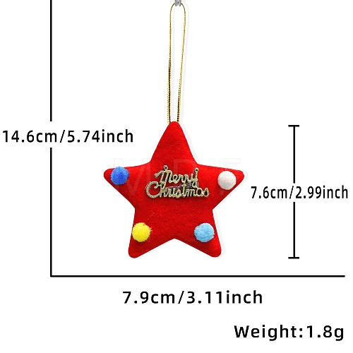 Christmas Cloth Pendant Decorations PW-WG8CF6E-01-1