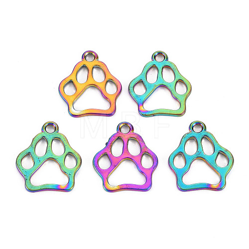 Rainbow Color Alloy Pendants PALLOY-S180-265-NR-1