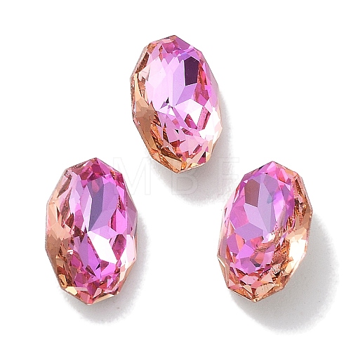 Glass Rhinestone Cabochons RGLA-G020-02C-D502-1