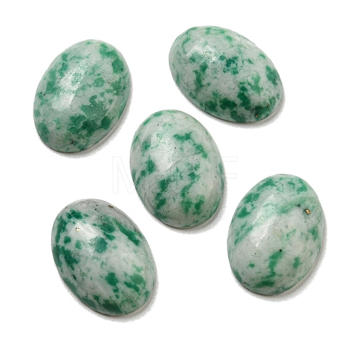 Natural Green Spot Jasper Cabochons G-C115-01A-12-1