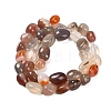 Natural South Red Agate Beads Strands G-P568-C15-01-3