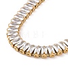 Clear Cubic Zirconia Tennis Necklace NJEW-E038-02G-2