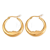 Moon 304 Stainless Steel Hoop Earrings for Women EJEW-L312-01G-4