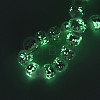 Luminous Handmade Lampwork Silver Foil Beads Strand FOIL-N029-03A-4