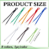 8Pcs Nylon Pendant Decorations HJEW-MA00051-2