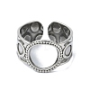 304 Stainless Steel Cuff Rings RJEW-M019-42P-2