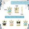 20Pcs 4 Colors Alloy Enamel Pendants FIND-YW0005-33-2