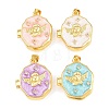 Brass Locket Pendants KK-D232-07G-1