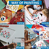 MAYJOYDIY US 1Pc PET Hollow Out Drawing Painting Stencils DIY-MA0005-12B-06-6