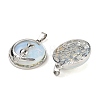 Opalite Flat Round Pendants X-FIND-A043-11P-2