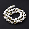 Handmade Evil Eye Lampwork Round Bead Strands LAMP-L055-10mm-32-4