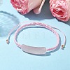 Adjustable Tube Natural Gemstone Braided Bracelets for Women BJEW-JB11006-05-2