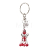 Glass Beaded Keychains KEYC-MZ00031-3