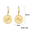 304 Stainless Steel Dangle Earrings FS-WG2153A-01-3