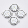 Alloy Enamel Links Connectors ENAM-TAC0003-01S-04M-1