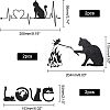 6Pcs 3 Style Waterproof 3D PVC Wall Stickers DIY-FH0003-61-4