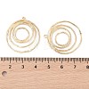 Brass Open Back Bezel Pendants KK-N256-01J-G-3